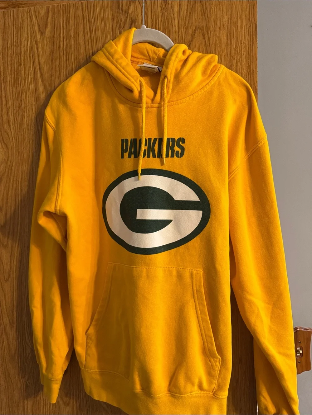 Green Bay Packers Yellow Pullover Hoodie